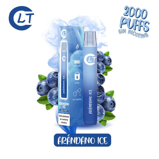 Vaper LT sin Nicotina Desechable Arándano Ice